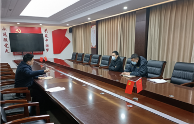 绍兴市生态环境局上虞分局局长胡四海一行到浙江亚游会开展“三服务”工作